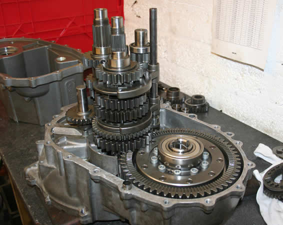 helical gear limited slip differential (LSD)